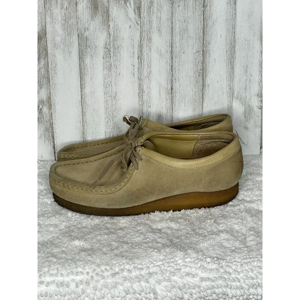 ***SOLD*** Vintage Clarks Originals Wallabee Men's Tan Suede Size 9 - Picture 4 of 9